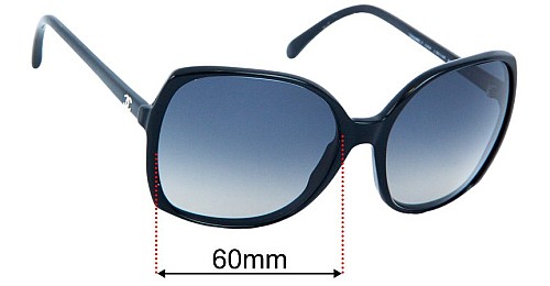 Chanel 5204 60mm Replacement Lenses by Sunglass Fix™